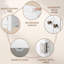 Armoire de rangement blanche avec 4 portes