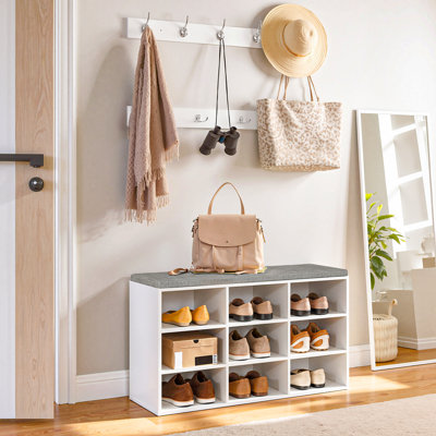 9 Pair Shoe Storage Bench