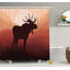 Rideau de douche simple orignal antlers Cervantes-21843810