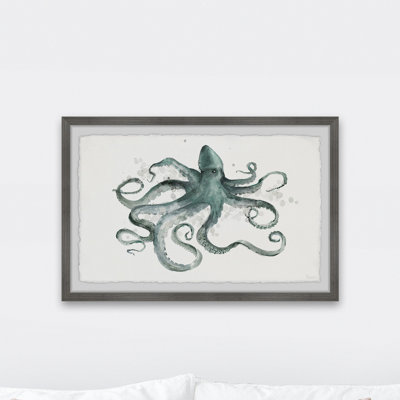 «Dancing Tentacles», reproduction encadrée