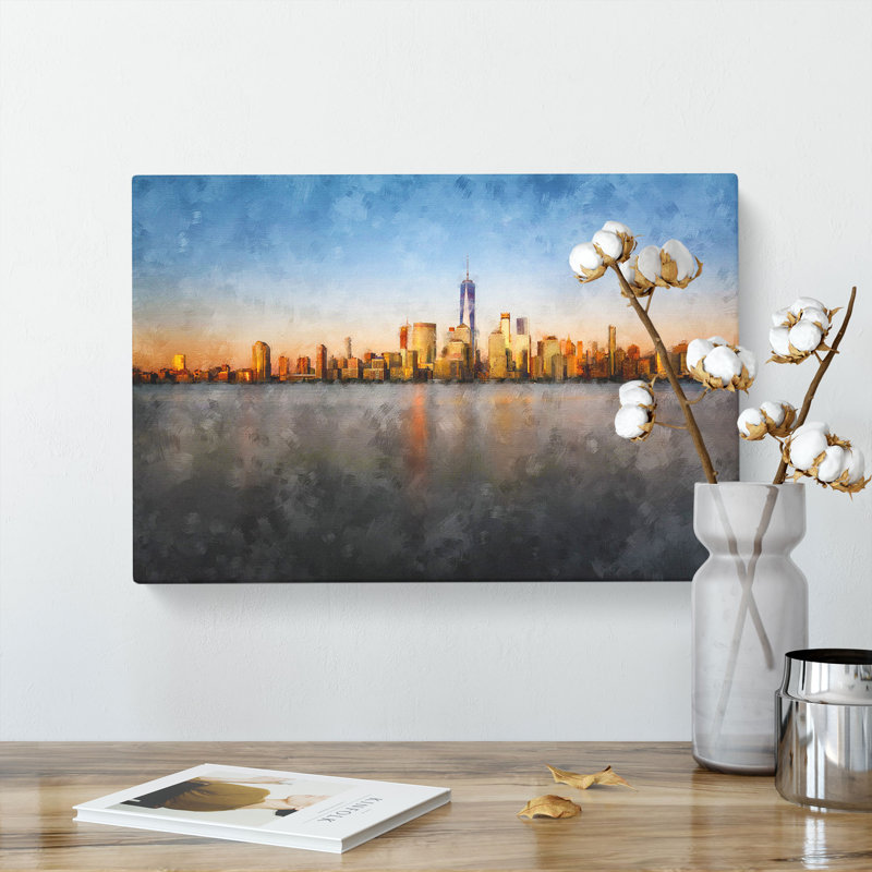 The New York Skyline - Wrapped Canvas, 60cm H x 91cm W x 3cm D