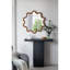 Miroir 29,34 "x 30,63" avec cadre en bois avec fonctionnalité exceptionnelle, salon, chambre à coucher, vestibule 30 ", cadre brun inégalé, faisant briller