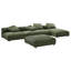 Canapé modulaire rembourré avec repose-pieds 4 pièces Solace-101704620
