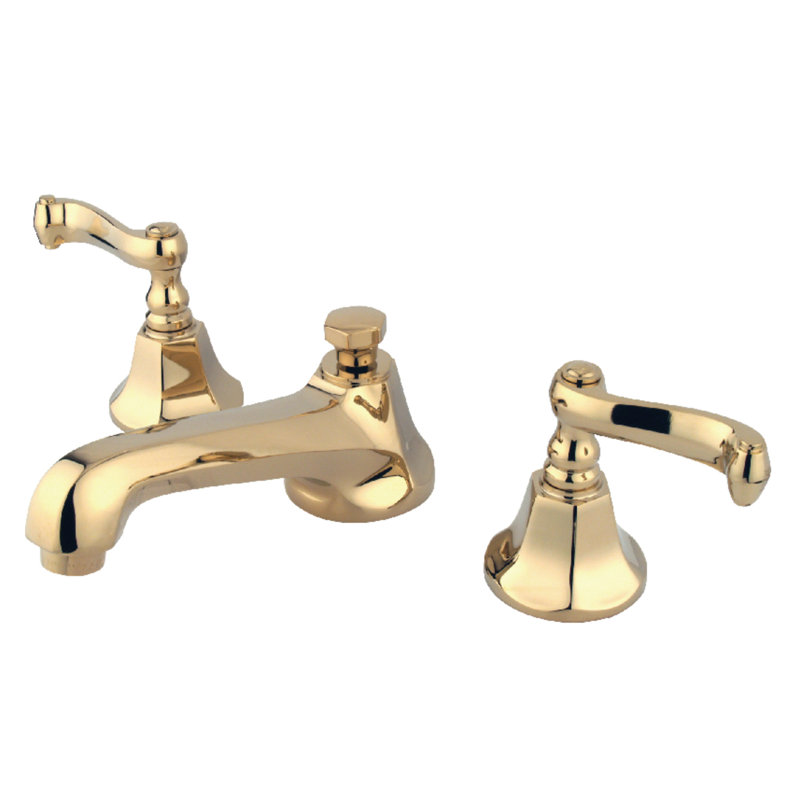 Metropolitan Widespread Bathroom Faucet with Drain Assembly, Polished Brass