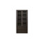 Anjeanette Whimbrel de style contemporain, vitrine de salle à manger en bois, armoire de rangement de salle à manger, entièrement assemblée, chocolat noir