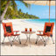 Chaise de camping pliante réglable à 5 positions avec repose-pieds, chaise inclinable portable pour la randonnée, le camping, le jardin et le bureau