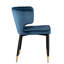 Chaise d'appoint en velours à dossier incurvé avec viroles Elegant Kit-2062844379-2062699392