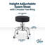 Tabouret de bureau pneumatique rembourré antimicrobien avec repose-pieds circulaire-1218434461
