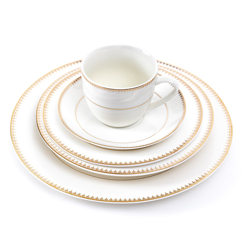 Meaghen Piece Bone China Dinnerware Set - Service for 4
