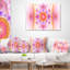 Coussin lombaire à motif abstrait fractal-30735165