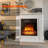 Pugmire 17.8'' W Metal Electric Fireplace