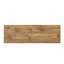 Console de 43,4 pouces de style Mid-Century avec pieds en forme de V et finition en bois naturel