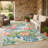 Runa Washable Floral Indoor / Outdoor Rug-1676127838