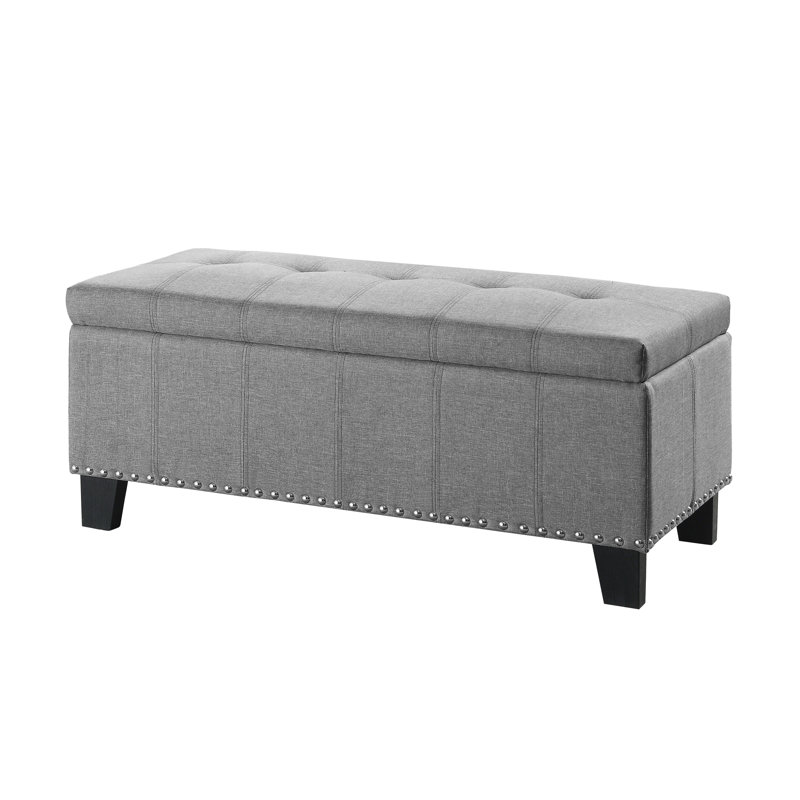 Banc de rangement Janyce, gris