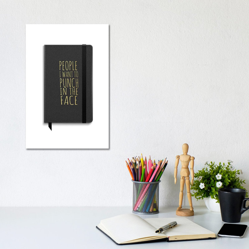 People To Punch Book 1 Piece Wrapped Canvas Wall Art, 30.48cm H x 20.32cm W
