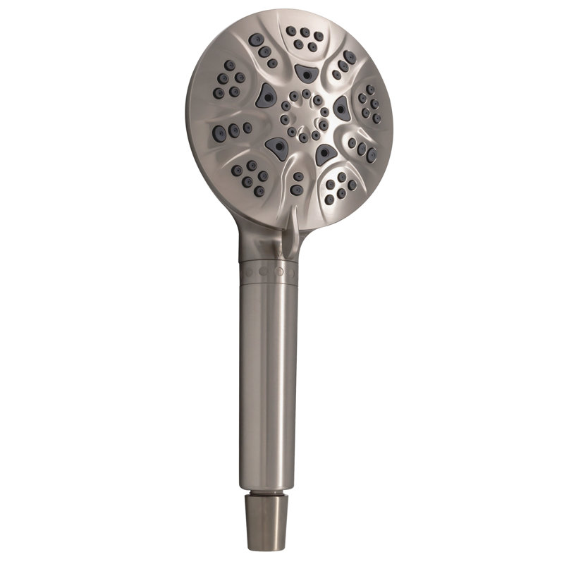 Douche à main 5 po à jet réglable et filtré 5 fonctions, Nickel satiné