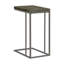 Table d'appoint extensible en forme de C, gris vieilli