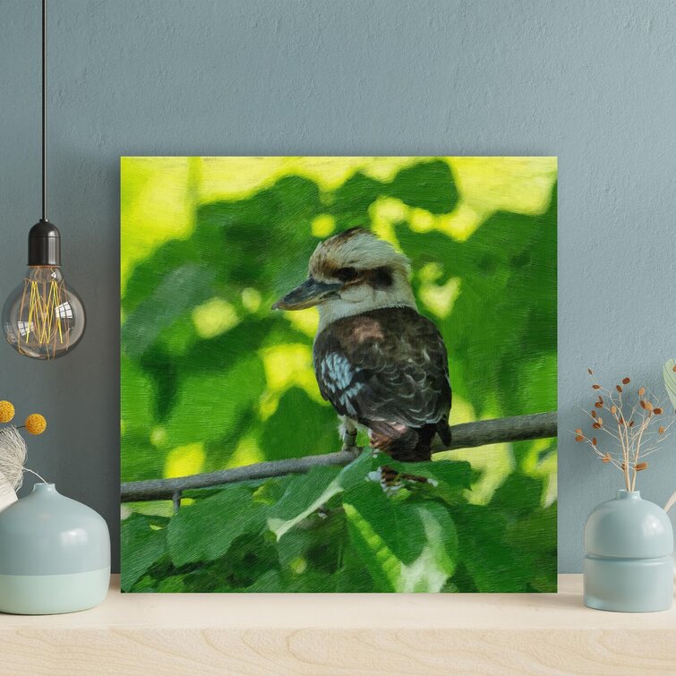 Latitude Run® Laughing Kookaburra Bird On Twig Under The Tree During  Daytime - 1 Piece Rectangle Graphic Art Print On Wrapped Canvas