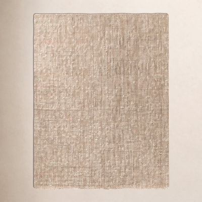 Vesper Quintana Hand-Knotted Jute White/Tan Area Rug
