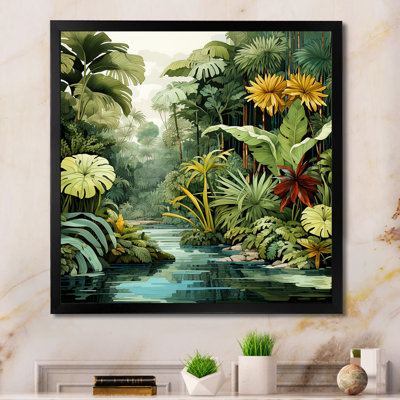 Rainforest Jungle Plants Landscape 2 - Jungle, art mural