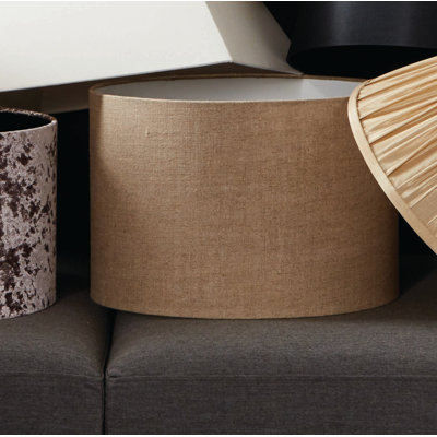 Hinderich Linen Drum Lamp Shade ( Uno )