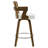 26.77" Upholstered Cane Back Counter & Bar Stool With Armrest-2129382408