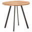 Pine Lake Mango Round Wood Top Dining Table with Iron Base