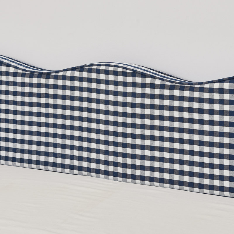 Full‑Size Upholstered Daybed With Pull‑Out Trundle & Side Pockets, Dark Blue, Full/Double