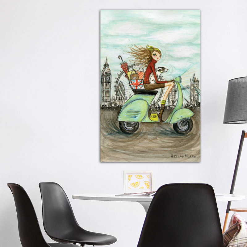 Art de londres, H 60 po x l 40po x P 1,5 po, Toile tendue