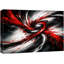 Abstrait rouge et noir, tourbillon dynamique, photos de salon audacieuses, impression sur toile encadrée-126054380-126054382