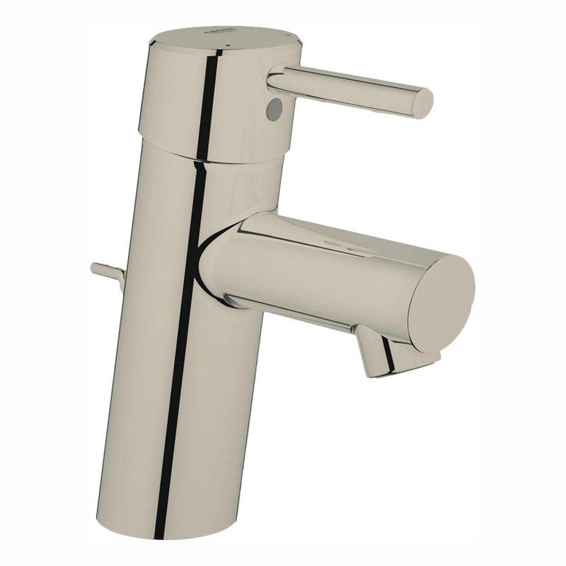 Concetto™ Single Hole Bathroom Faucet, Brushed Nickel, Drain Assembly Included: Yes