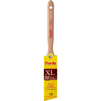 Purdy 144152315 1-1/2" Nylon/Polyester Med Stiff XL Glide Angular Trim Paint Brush-1PK