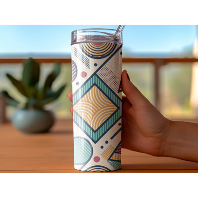 Choose Handmade Tumblers 591 mL Vacuum Insulated Stainless Steel (18/8) Travel Tumbler with Straw