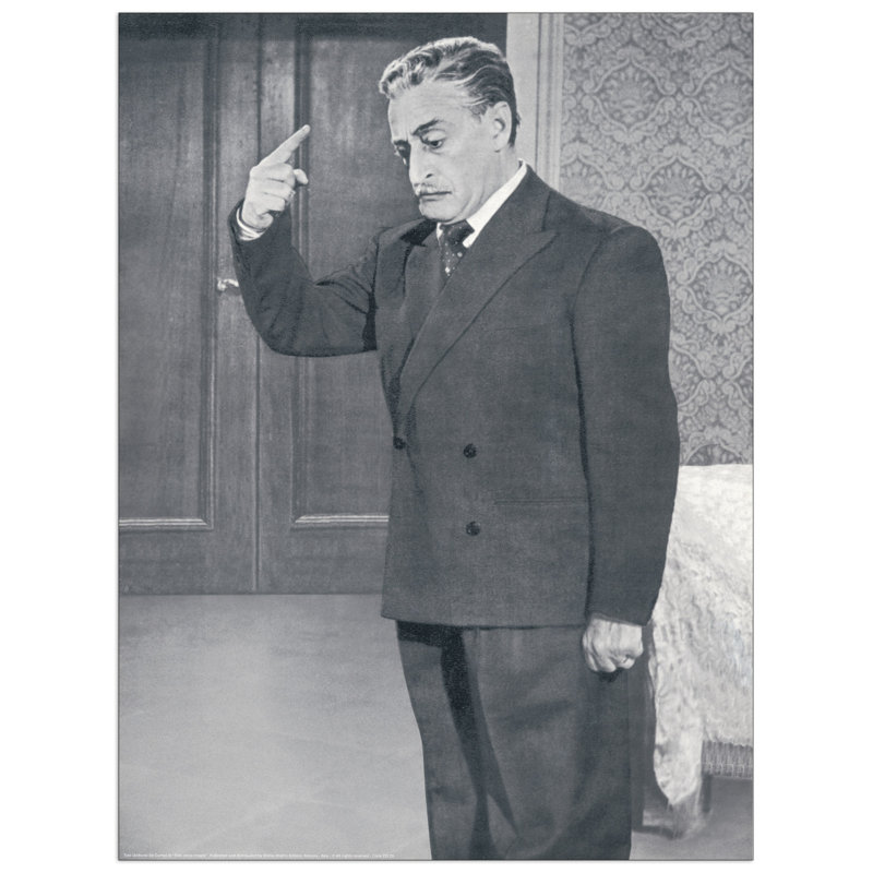 Totò - Antonio De Curtis - No Frame Rectangle Memorabilia on Wood