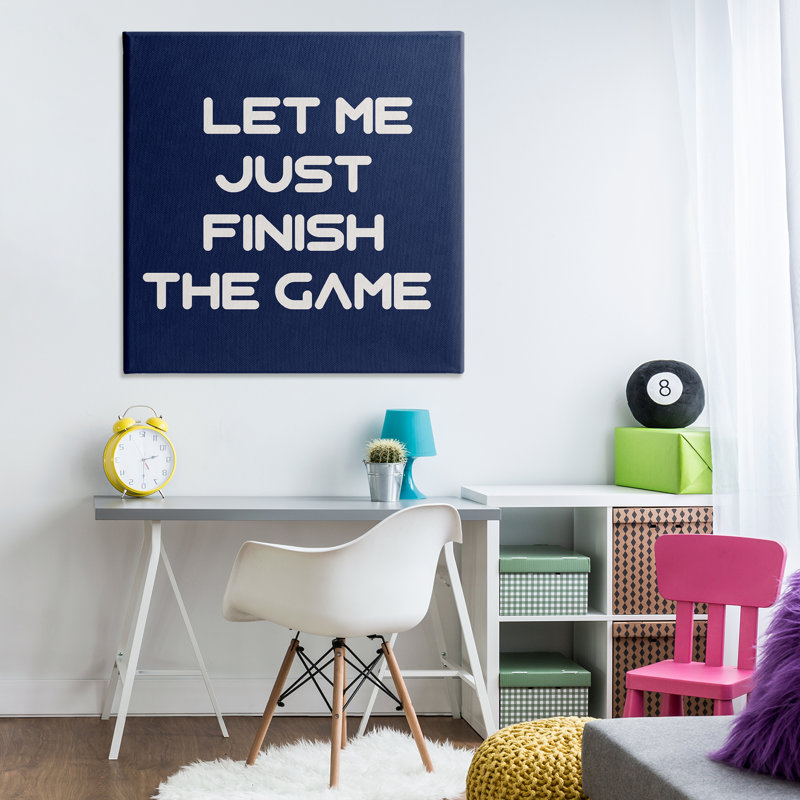 Finish the Game, art mural sur toile par Anna Quach, H 36 po x l 36 po
