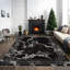 Monaco Series Abrstract Black/Grey/Ivory/Beige Area Rug-1990155361