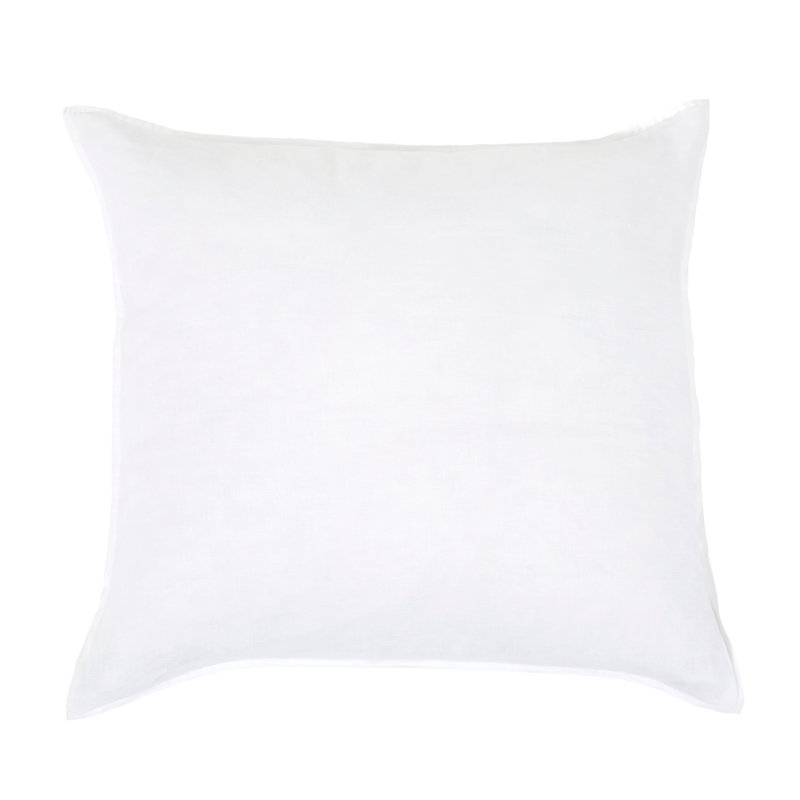 Parker White 100% Cotton 300 TC Modern & Contemporary 3 Piece Duvet Cover Set, Rayon from Bamboo, White