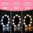 Girls' Vanity Set with Light and Mirror, Makeup Table and Stool for Kids, Wood Dressup Playset for 4-9-1872133855