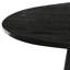 Table basse Kily, base piédestal conique, plateau rond noir de 29 pouces-117559182