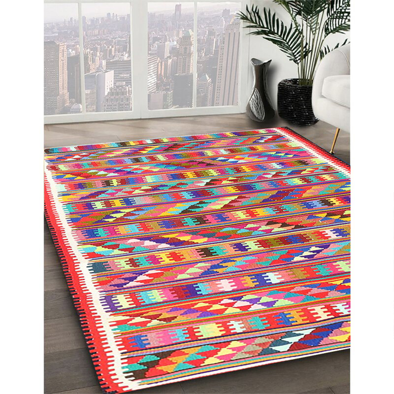 Geometric Indoor Rug, Round 8'