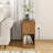 End Table With Flip Top, Side Table With Storage And Charging Station, Narrow Couch Side Table With Drawer And Wheels