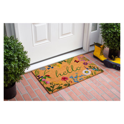 Mendelson Non-Slip Floral Doormat