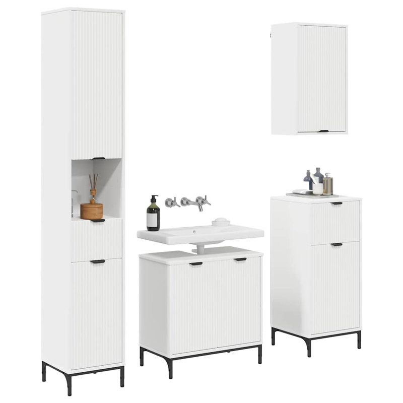 60.5cm Bathroom Vanity Base Only, White