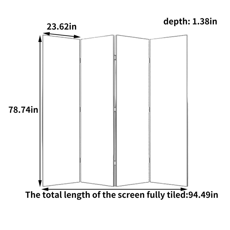 Tanguay, 78.74" H x 94.49" W x 1.38" D