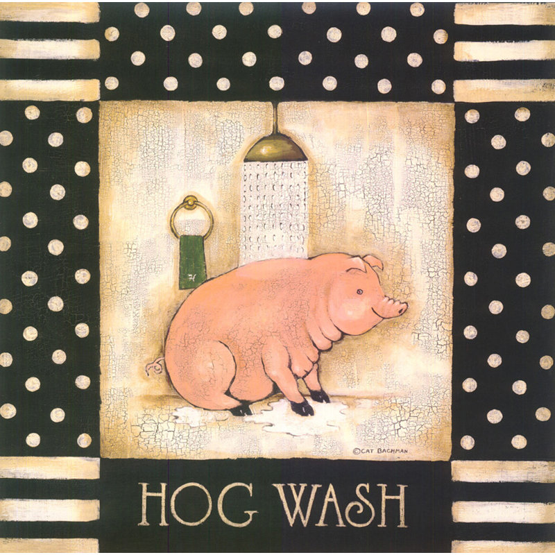 Hog Wash, H 15 po x l 15 po