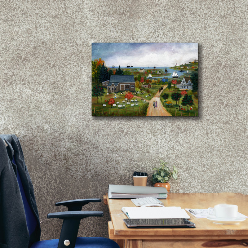  «Autumn On Nantucket Sound» par JL Munro, art mural sur toile, 24 po x 20 po