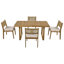 Ensemble de table de salle à manger et chaises multi-personnes en bois d'acacia-1474659283