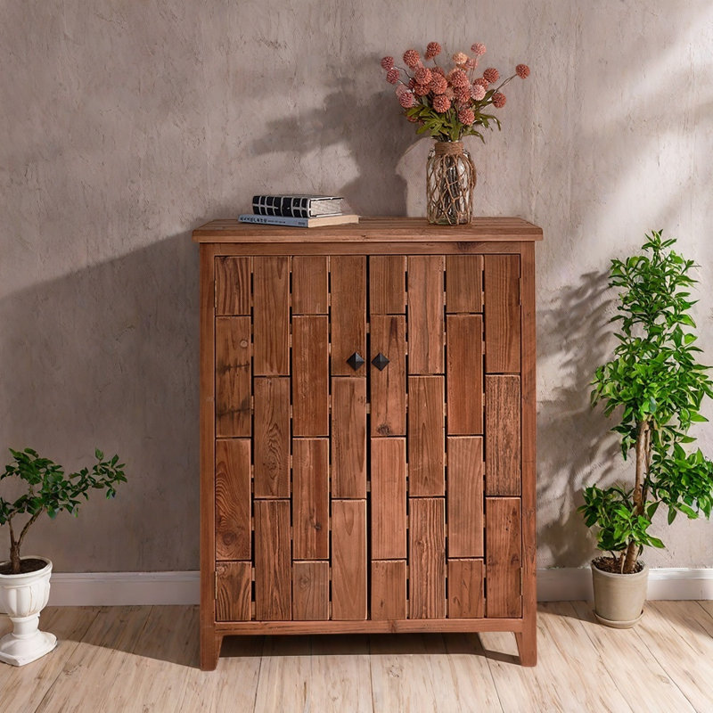 Armoire de couloir en bois massif de style américain