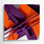 «Geometric Abstraction 18», art mural sur toile mauve