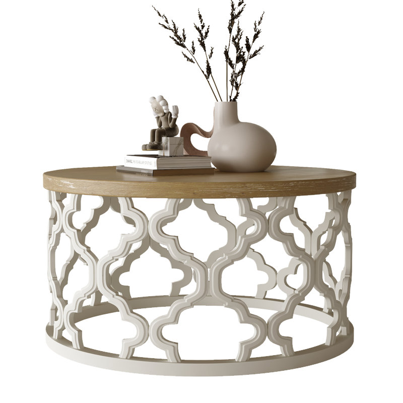 French Country Round Coffee Table